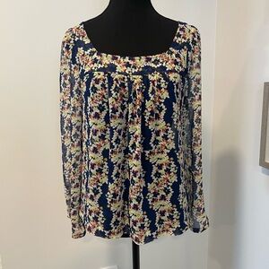 Jessica Simpson Sheer Floral Blouse